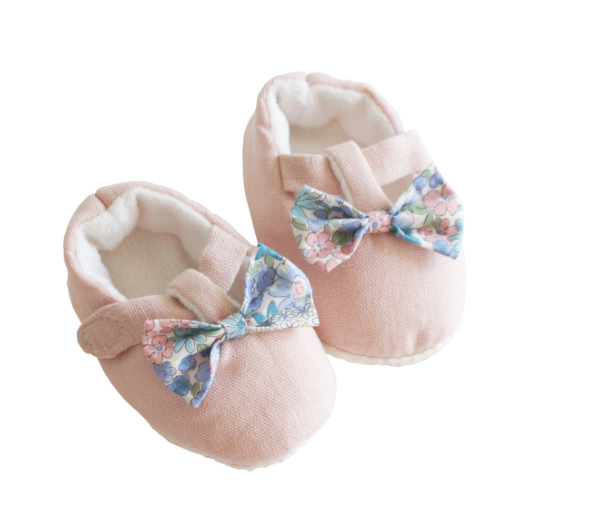 Booties - Liberty Blue Bow